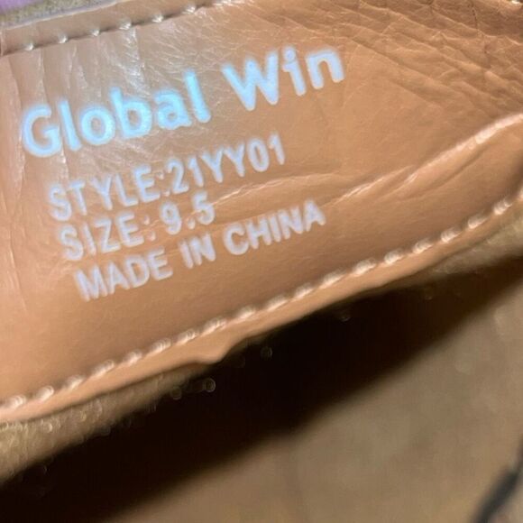 NWOB GLOBALWIN Camel Pull On Ankle Boots The Western Cowboy Cowgirl Boots 9.5 - Picture 4 of 7